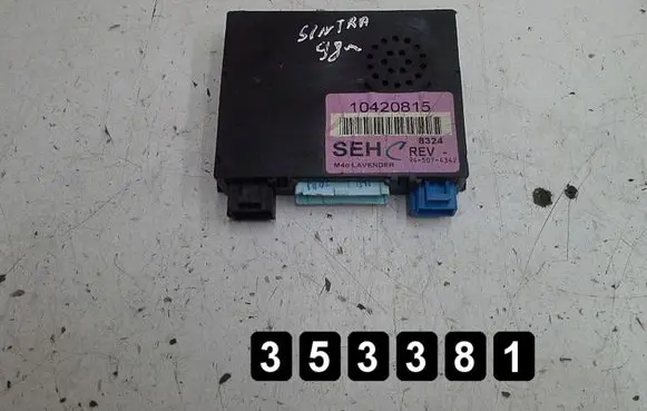 Opel Sintra Engine control unit/module 10420815