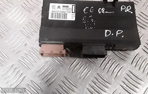 Citroen C6 Seat control module 9663279280