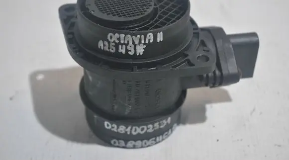 Skoda Octavia Mk2 (1Z) Mass air flow meter 0281002531 038906461B