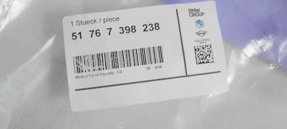 BMW 4 F36 Gran coupe Trunk rubber seal (body) 7398238