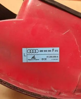Audi A6 S6 C5 4B Rear/tail lights 412909999 4B9945095
