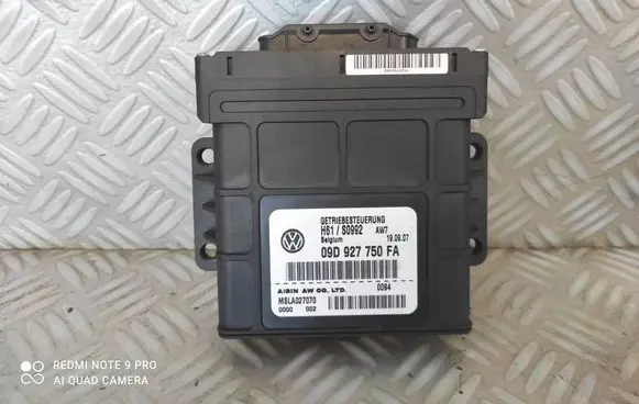 Volkswagen Touareg I Gearbox control unit/module 09D927750FA