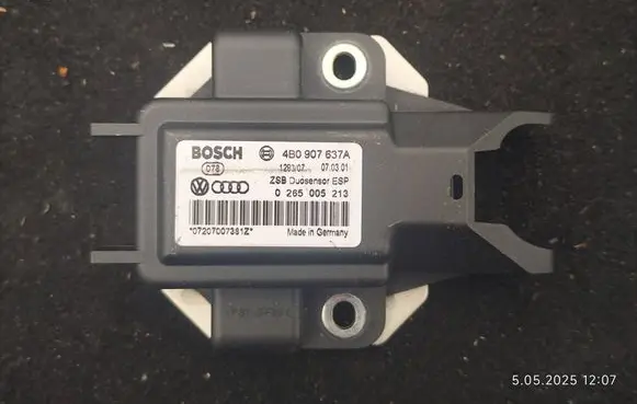 Volkswagen PASSAT B5.5 ESP acceleration yaw rate sensor 4B0907637A 07207007381Z 0265005213