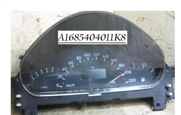 Mercedes-Benz A W168 Speedometer (instrument cluster) A1685404011K8 A1685404011K4