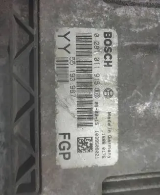 Opel Signum Engine control unit/module 55193967 0281011915 1039S08021