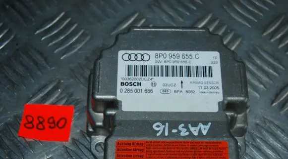 Audi A3 S3 A3 Sportback 8P Airbag control unit/module 8P0959655C