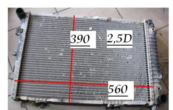 Mercedes-Benz E W124 Coolant radiator