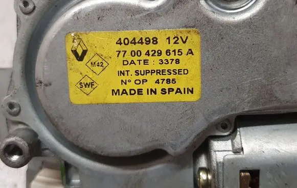 Renault Clio II Rear window wiper motor 7700429615 404498