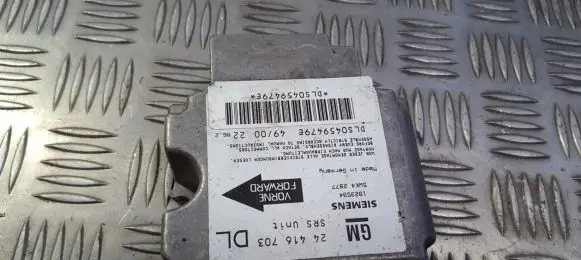 Opel Astra G Airbag control unit/module 24416703DL 5WK42977