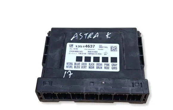 Opel Astra K Comfort/convenience module 13514637 0000114GL F00HJ01665