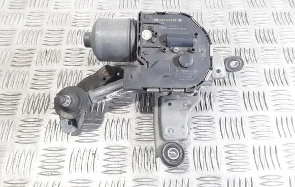 Front wiper linkage and motor