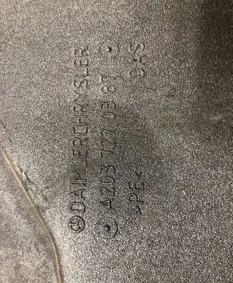 Mercedes-Benz C W203 Front door sound insulation A2037270387