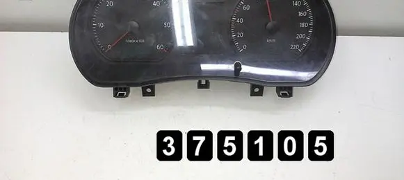 Volkswagen Polo IV 9N3 Speedometer (instrument cluster) 555001490100
