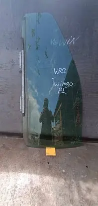 Renault Twingo I Rear door window glass 1212123