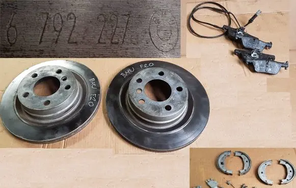 BMW 1 F20 F21 Rear brake disc 6792227 1163244 6792182