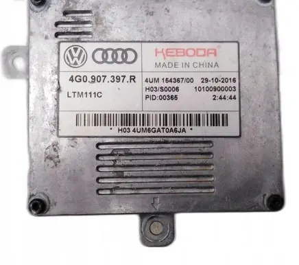 Audi A8 S8 D4 4H Headlight ballast module Xenon 4G0907397R