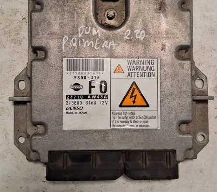 Nissan Primera Engine control unit/module 23710AW43A 2758003163 5800316