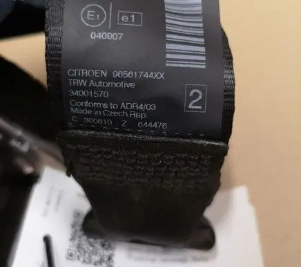 Citroen C5 Rear seatbelt 96561744XX
