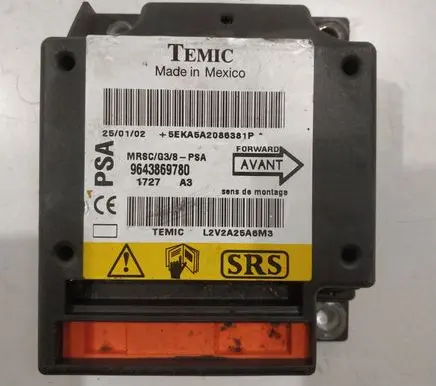 Peugeot 607 Airbag control unit/module 9643869780 1727A3 1727
