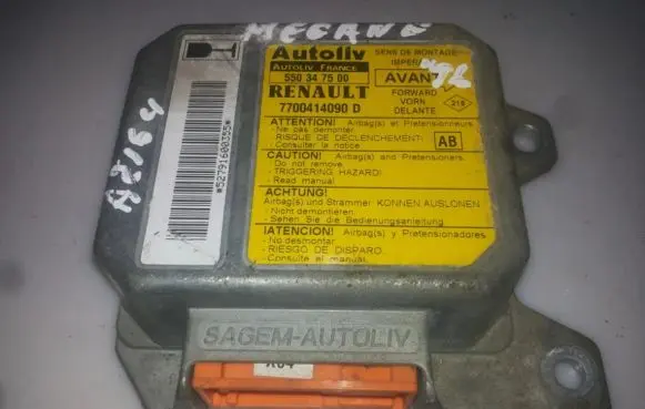 Renault Megane I Airbag control unit/module 550347500 7700414090d
