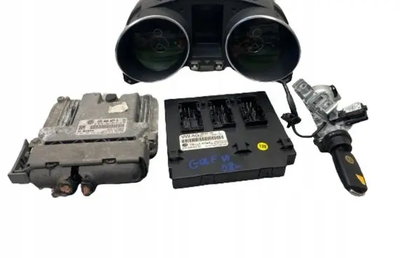 Volkswagen Golf VI Engine ECU kit and lock set 03C906027G 1K0937086F
