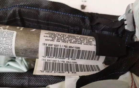 Citroen C4 Grand Picasso Roof airbag 30373227C 9654115280