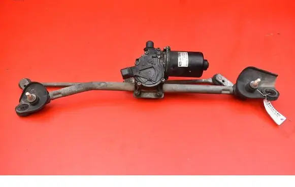 Front wiper linkage and motor