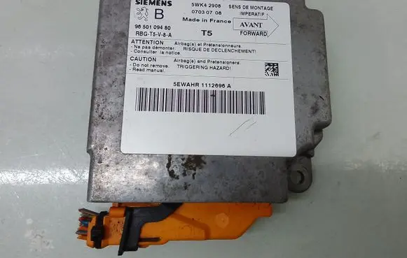 Peugeot 307 Airbag control unit/module 9650109480