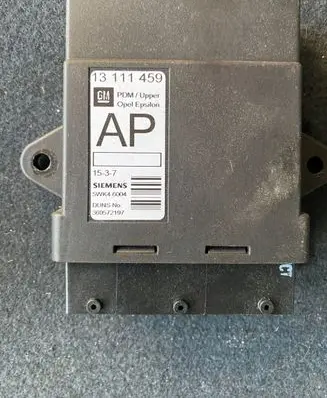 Opel Signum Door control unit/module 13111459AP