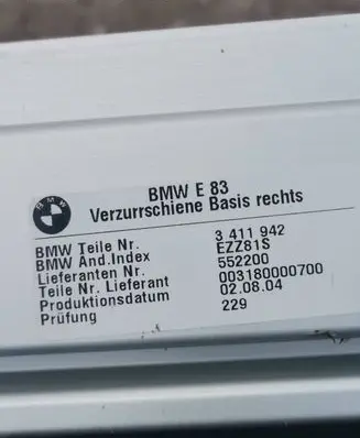 BMW X3 E83 Other trunk/boot trim element 3411942 552200 003180000700