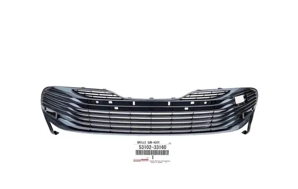 Toyota Camry VIII XV70 Front bumper upper radiator grill 53102-33170 A53102-33160