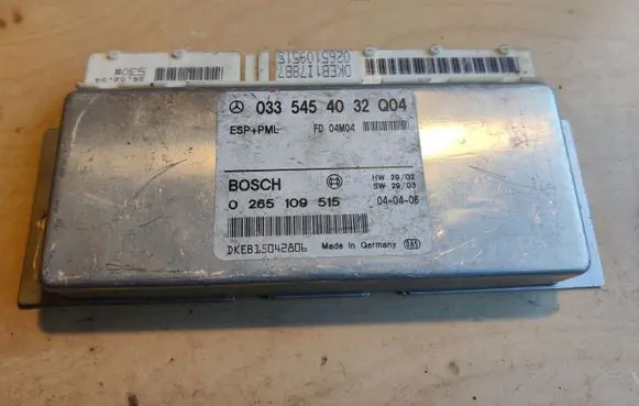 Mercedes-Benz E W211 ESP (stability system) control unit 0335454032 0265109515