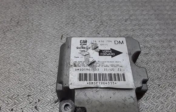 Opel Zafira A Airbag control unit/module 24416704DM