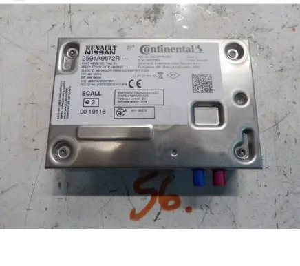 Renault Clio IV SOS control module 2591A9672R 00007802 352375696337357