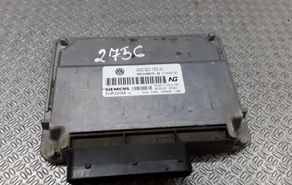 Volkswagen Touareg I Gearbox control unit/module 0AD927755AJ