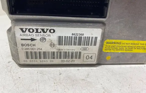 Volvo V70 Airbag control unit/module 8622368 00005410459 0285001254