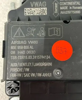 Audi Q6 e-tron Airbag control unit/module 85E959655AL