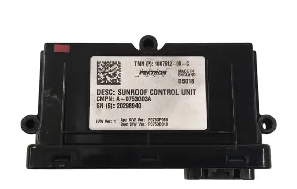 Tesla Model S Sunroof control unit/module 100751200C