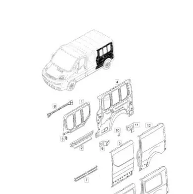 Opel Vivaro Pickup box tonneau cover 91159984