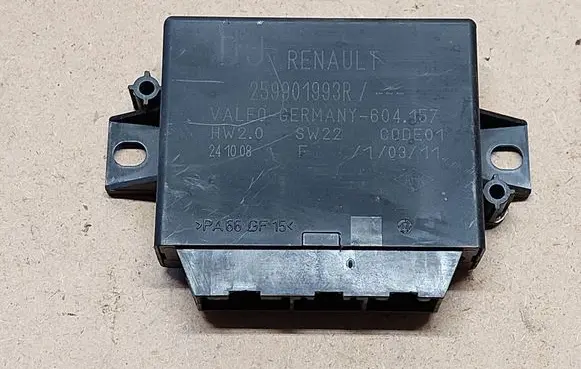 Renault Laguna III Parking PDC control unit/module 259901993R 24100 604157