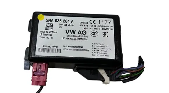 Volkswagen e-Golf Gateway control module 5NA035284A TUVM011U