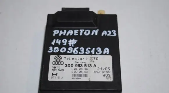 Volkswagen Phaeton Auxiliary heating control unit/module 3D0963513A