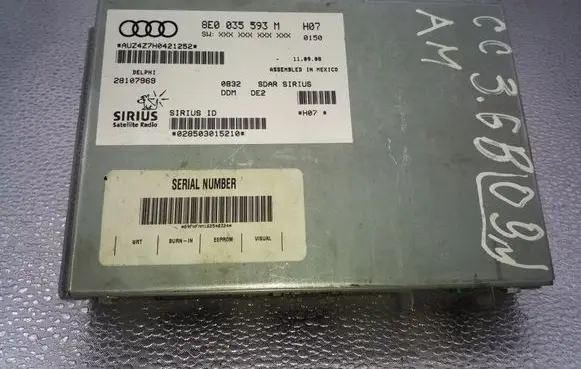 Volkswagen PASSAT CC Head unit multimedia control 8E0035593M 28107969
