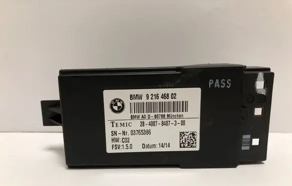 BMW X5 F15 Seat heating relay 9216468 03765386 2840078407300