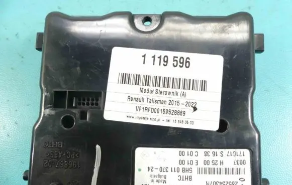Renault Talisman Central body control module 285254307R IMPRK1119596