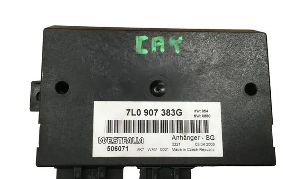 Porsche Cayenne (9PA) Tow bar trailer control unit/module 7L0907383G 506071