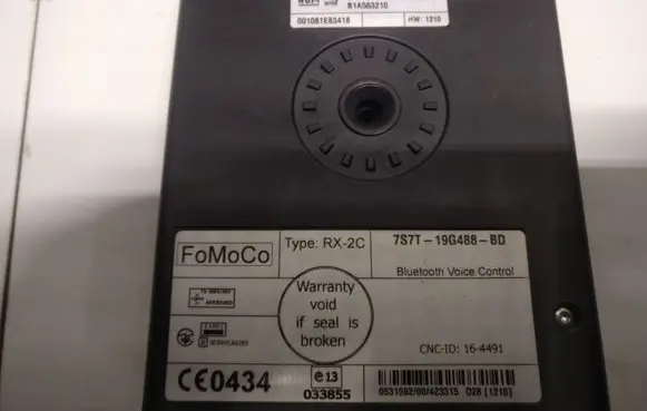 Ford Mondeo MK IV Bluetooth control unit module 7S7T19G488BD 001081E83418