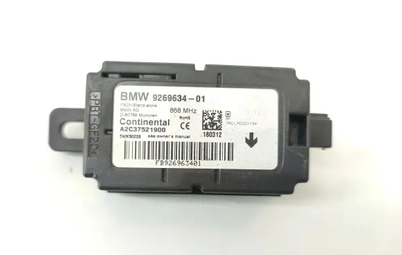 BMW 3 F30 F35 F31 Alarm control unit/module 9269634