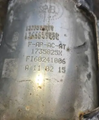 Citroen Jumper Catalyst/FAP/DPF particulate filter 1735825X FT60241006 1365659880