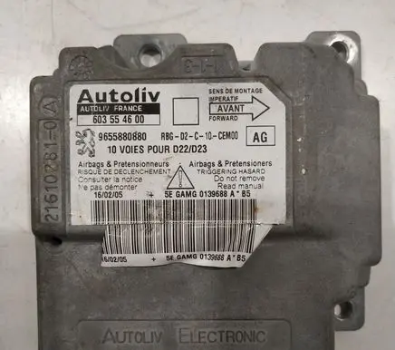 Peugeot 407 Airbag control unit/module 603554600 9655880880